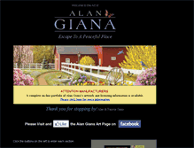 Tablet Screenshot of alangiana.com